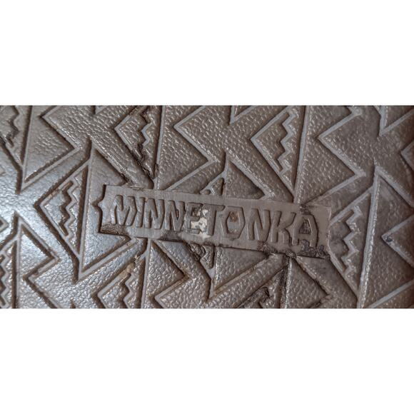 Minnetonka Lodge Trapper Womens Slipper Size 8M Brown Speckled on Top - Picture 6 of 8